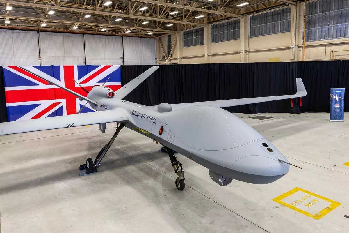 RAF Waddington Welcome New High Tech Protector Surveillance Drone