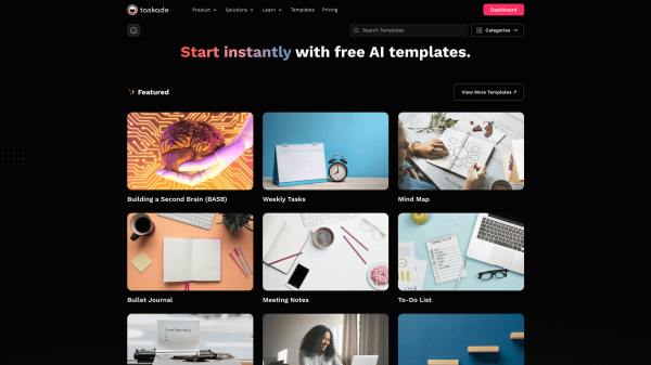 Taskade Launches Powerful AI-Powered Templates To Revolutionize ...